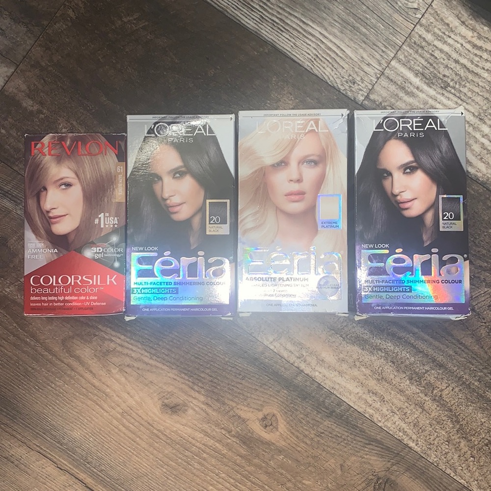 Four hair dyes NWT in box